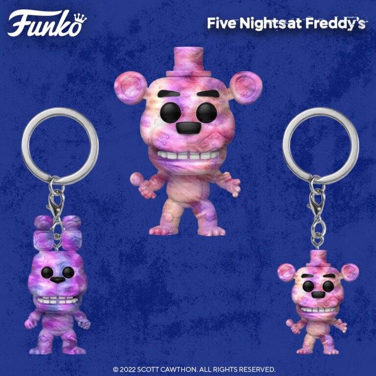 2022 NEW FNaF Tie Dye Funko Pops Figures Plushies