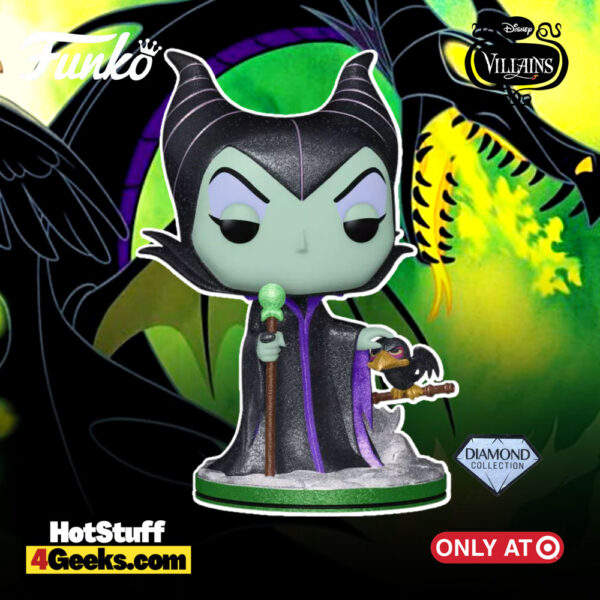 New Maleficent Diamond Glitter Funko Pop Target Con