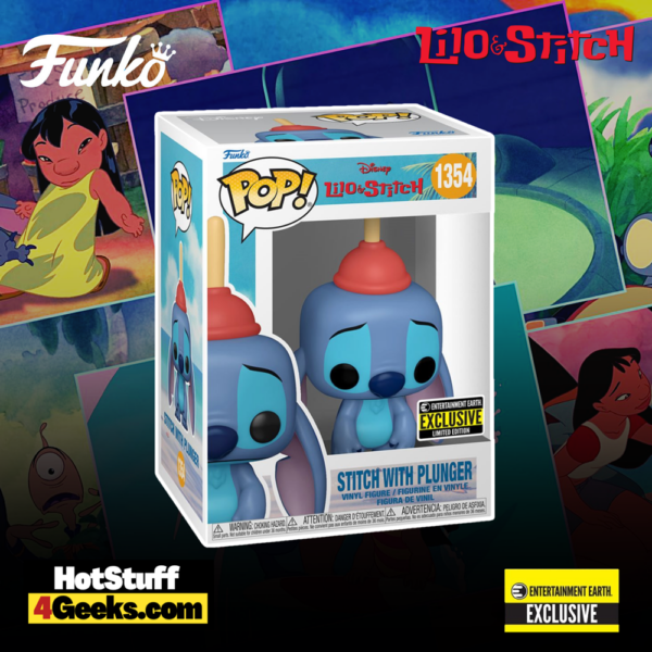 New Lilo Stitch Stitch With Plunger Funko Pop Excl