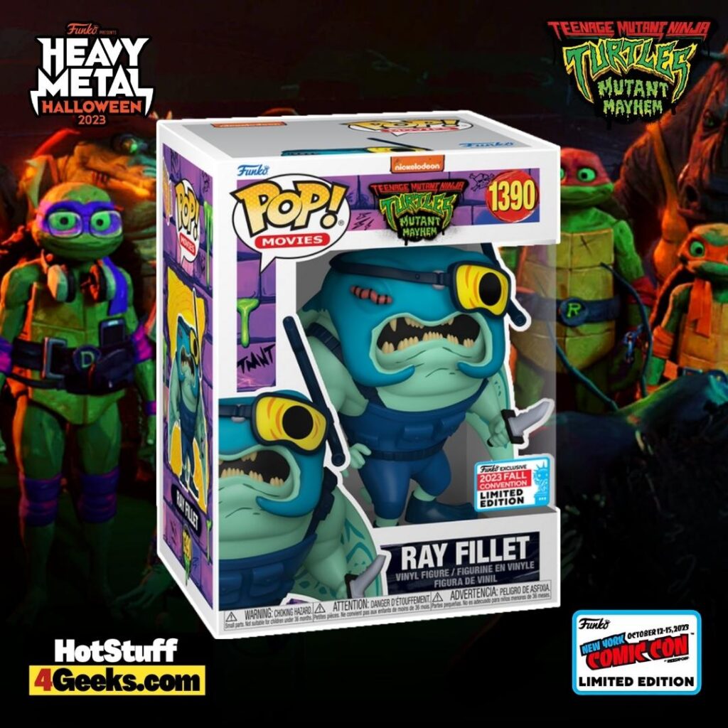 Nycc Tmnt Mutant Mayhem Ray Fillet Funko Pop Figure