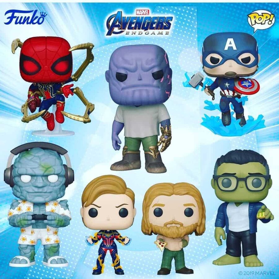 captain america holding mjolnir funko pop