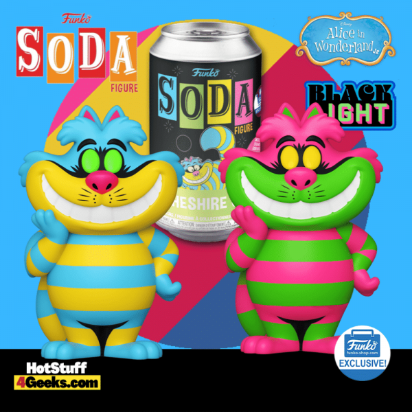 2021 NEW Funko Soda: Cheshire Cat Black Light Soda Figure