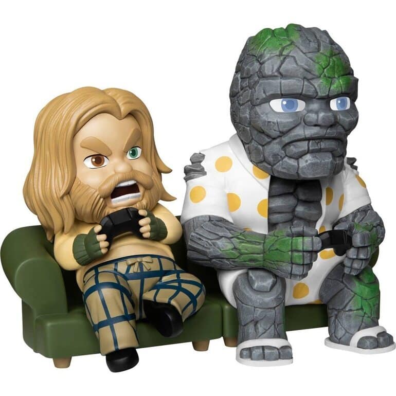 Beast Kingdom: Avengers: Endgame - Bro Thor and Korg Mini Egg Attack (MEA-025) Figure 2-Pack - SDCC 2021 Previews Exclusive