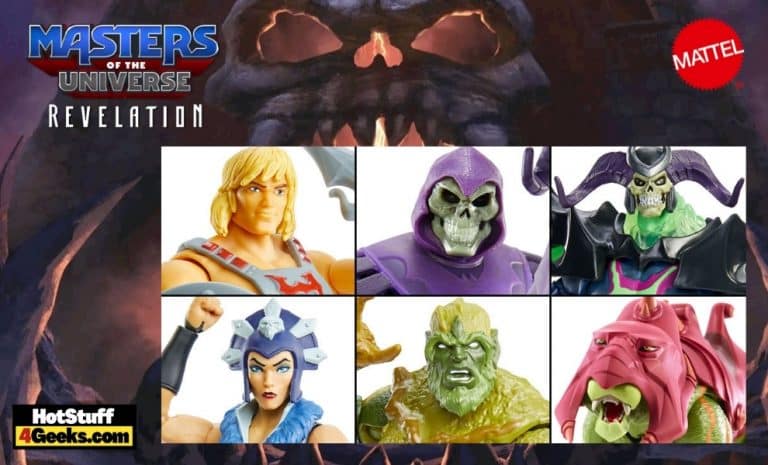 Mattel: Masters of the Universe: Revelation - Masterverse He-Man 7-inch, Skeletor 7-inch, Moss Man 7-inch, Evil-Lyn 7-inch, Skelegod 9-inch, and Battle Cat 14-inch Action Figures