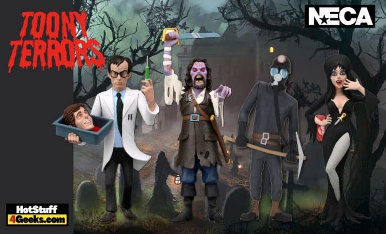 Neca: Toony Terrors – 6″ Scale Action Figure – Series 6 Assortment - Elvira, Captain Blake, Herbert West and The Miner