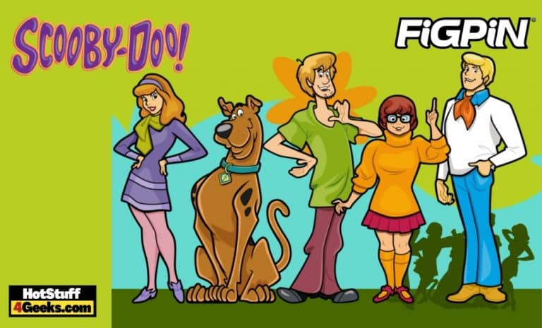 FiGPiN: Scooby-Doo -  Scooby-Doo, Velma, Fred Jones, Daphne Blake, and Shaggy Rogers FiGPiN Classic 3-Inch Enamel Pins
