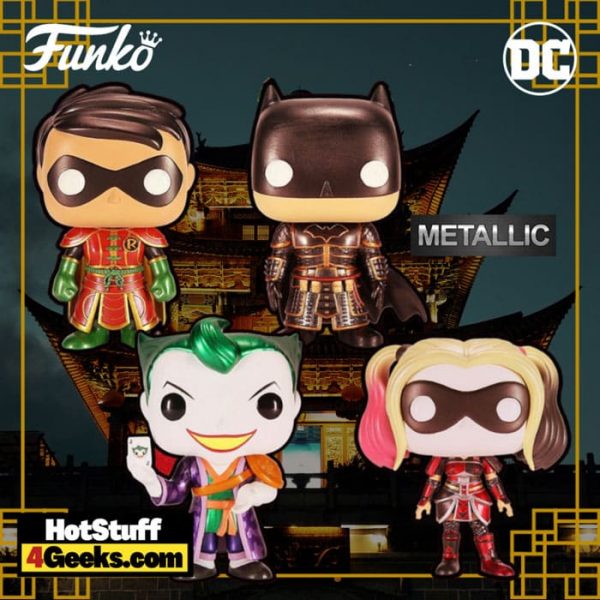 4 NEW Imperial Palace (Metallic) Funko Pops - Batman, Robin, Harley ...