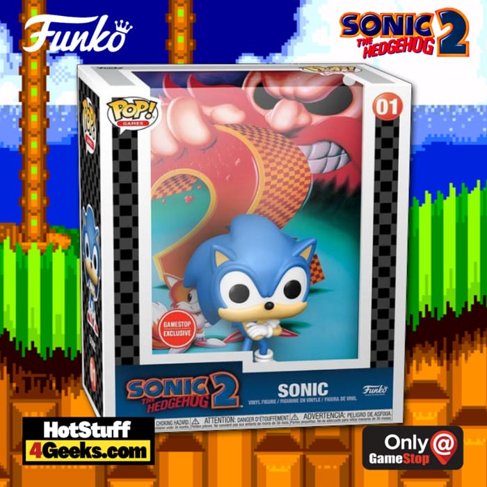 Funko POP! Game Cover: Sonic the Hedgehog 2 - Sonic Funko Pop! Vinyl figure - GameStop Exclusive