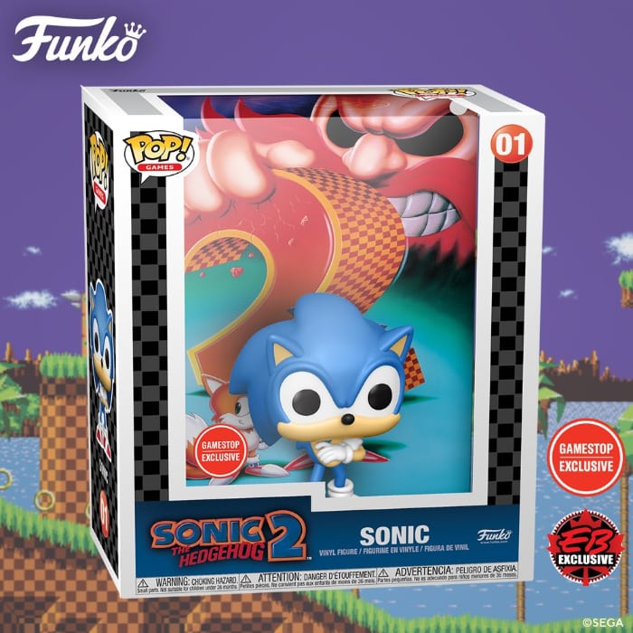 Funko POP! Game Cover: Sonic the Hedgehog 2 - Sonic Funko Pop! Vinyl figure - GameStop Exclusive