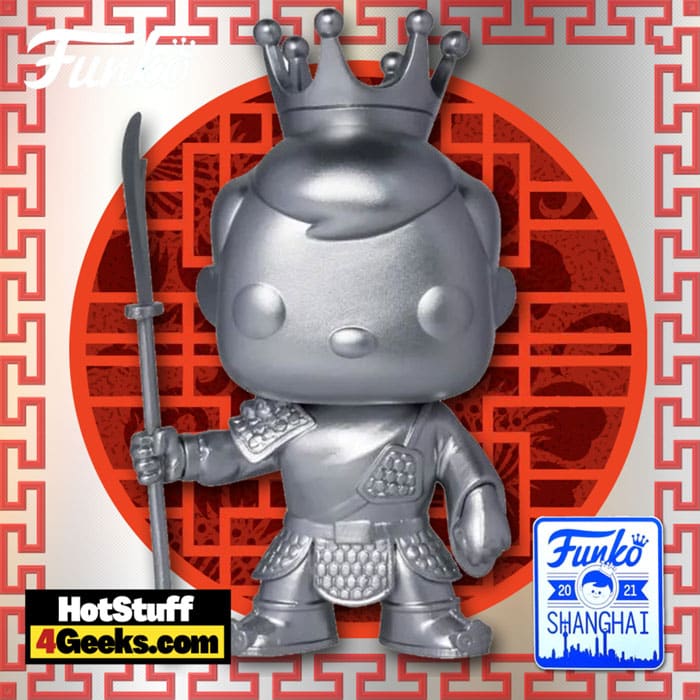 Funko Pop! Asia Guan Yu Freddy Funko (Silver) Exclusive Gift Box