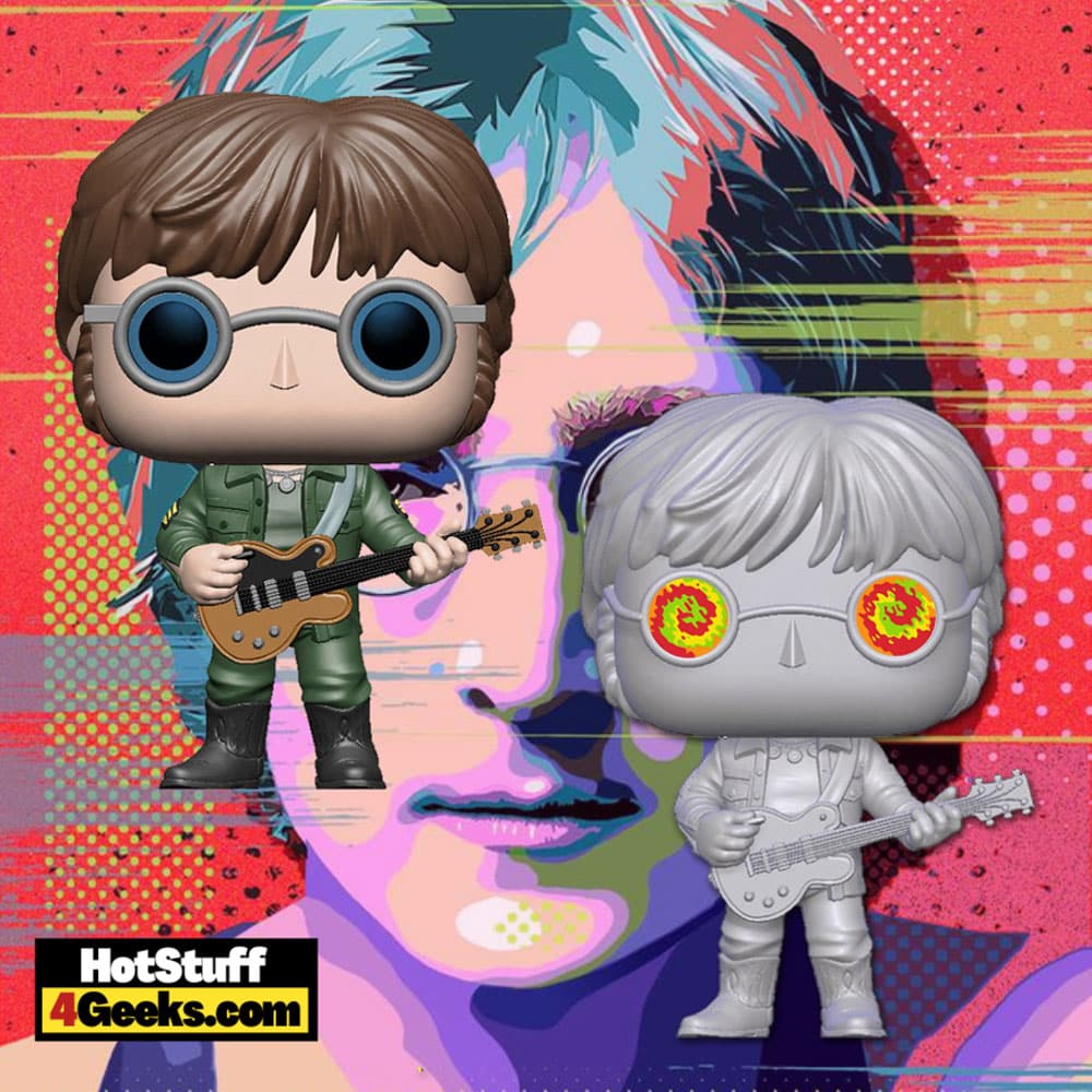 Funko Pop! Rocks: John Lennon - Military Jacket and With Psychedelic Shades Funko Pop! Vinyl Figures