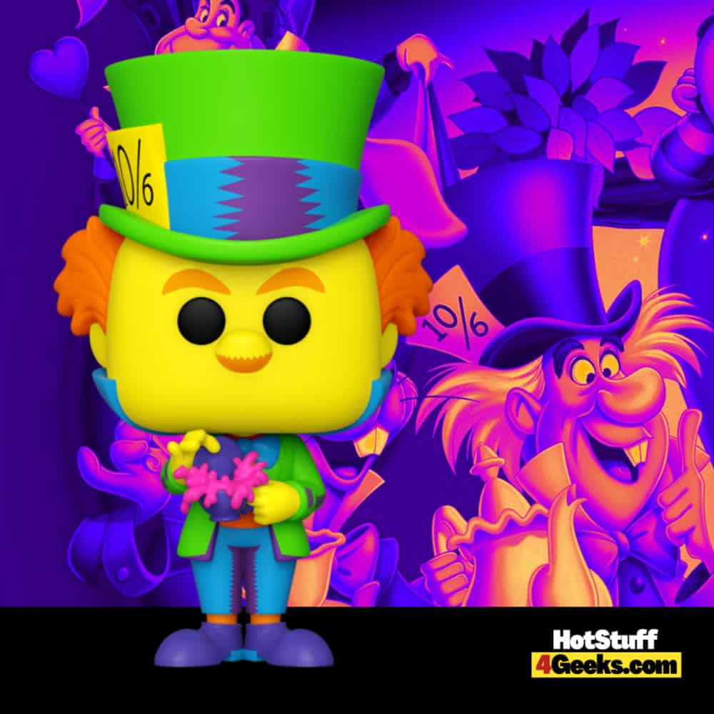 Funko Pop! Disney: Alice in Wonderland - Mad Hatter Black Light Funko Pop! Vinyl Figure - Funko Shop Exclusive