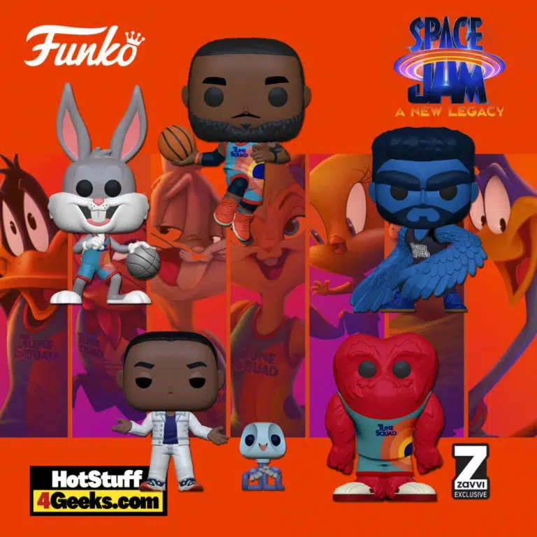 Funko Pop! Movies: Space Jam: A New Legacy – Gossamer, Bunny Dribbling, The Brow, Lebron James Leaping, and AI G and Pete Buddy Funko Pop! Figures