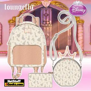 Loungefly Disney Ultimate Princess Sequin Mini Backpack, Crossbody and Wallet - pre-order August arrives September 2021