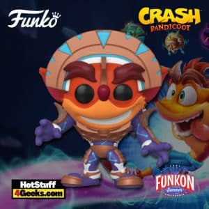 Funko Pop! Games: Crash Bandicoot - Crash in Mask Armor (Metallic) Funko Pop! Vinyl Figure Virtual FunKon 2021 - Walmart Shared Exclusive