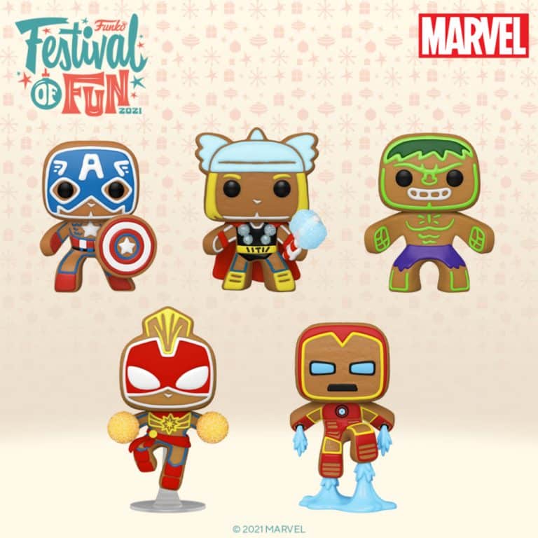 marvel gingerbread funko