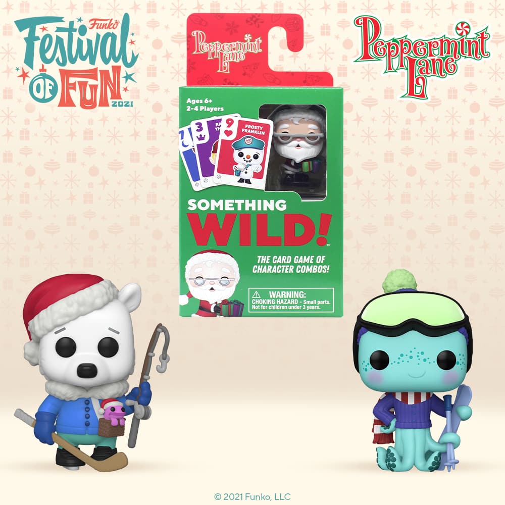 Funko Pop! Peppermint Lane: Dauber Higgins and Bjorn Cranmore Funko Pop! Vinyl Figures and Santa Claus Something Wild Funko Pop! Card Game