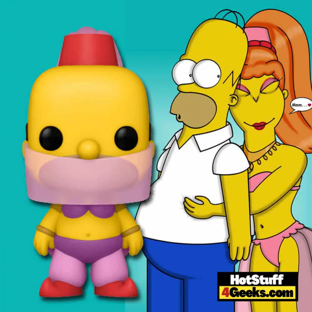 Funko Pop! Television: The Simpsons – Belly Dancer Homer Funko Pop! Vinyl Figure Virtual FunKon 2021 - GameStop Shared Exclusive