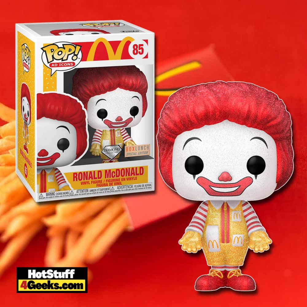 Funko Pop! Ad Icons: Ronald McDonald Diamond Glitter Funko Pop! Vinyl Figure - BoxLunch Exclusive