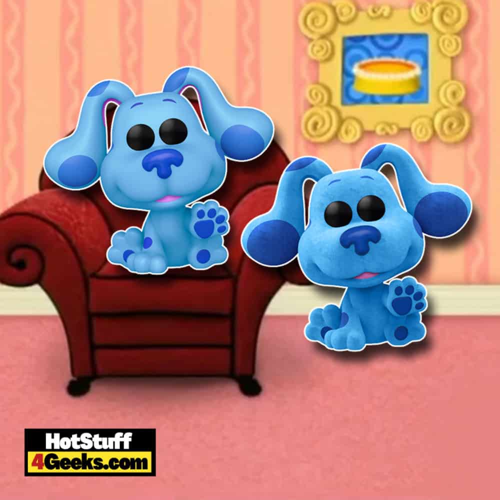 Funko Pop! Animation – Blue's Clues: Blue and Blue Flocked (Hot Topic Exclusive) Funko Pop! Vinyl Figures