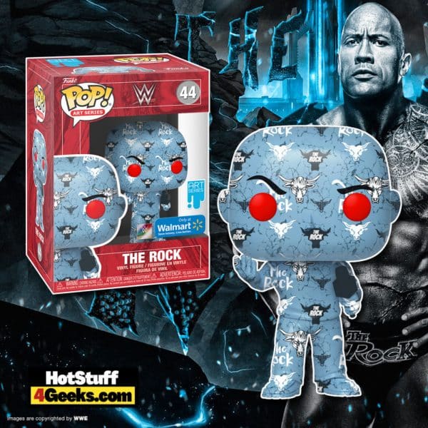 2021 NEW WWE - The Rock Funko Pop! Art Series - Exclusive