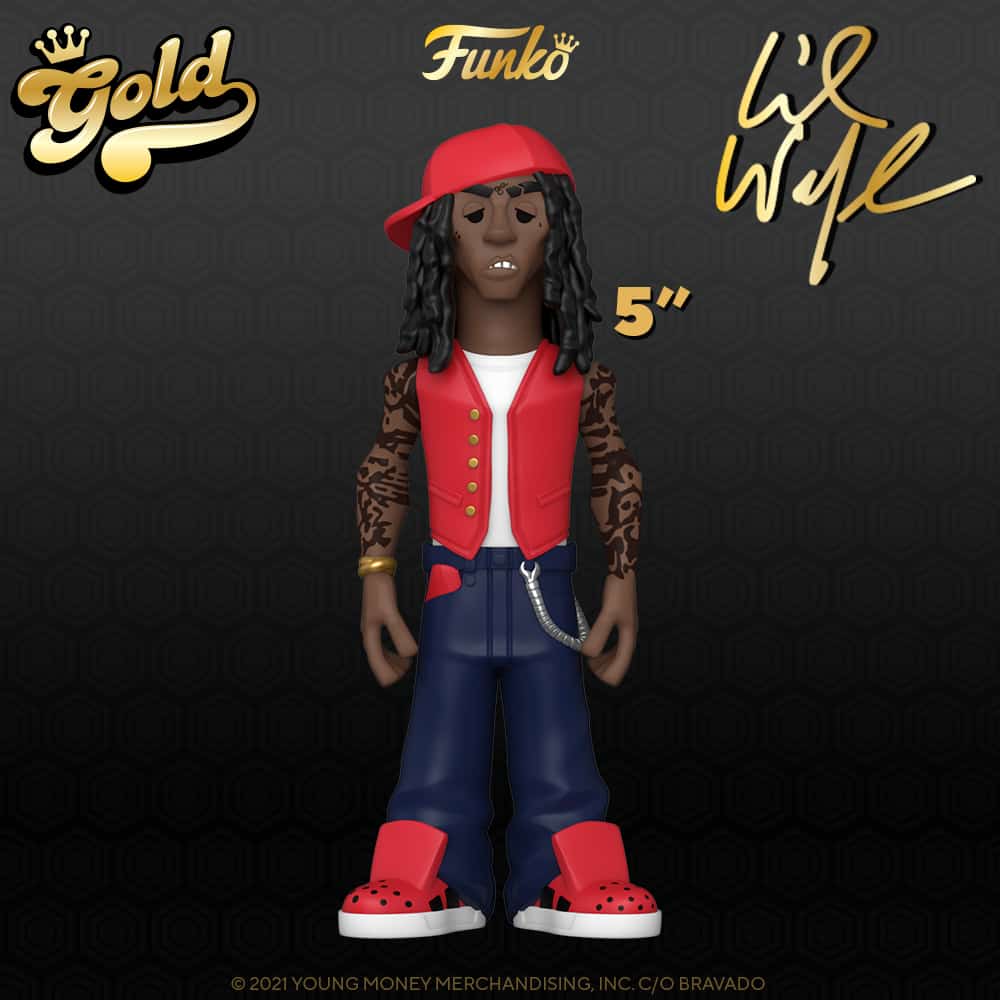 2021 NEW Lil Wayne 5-inch Funko Gold Vinyl Figure