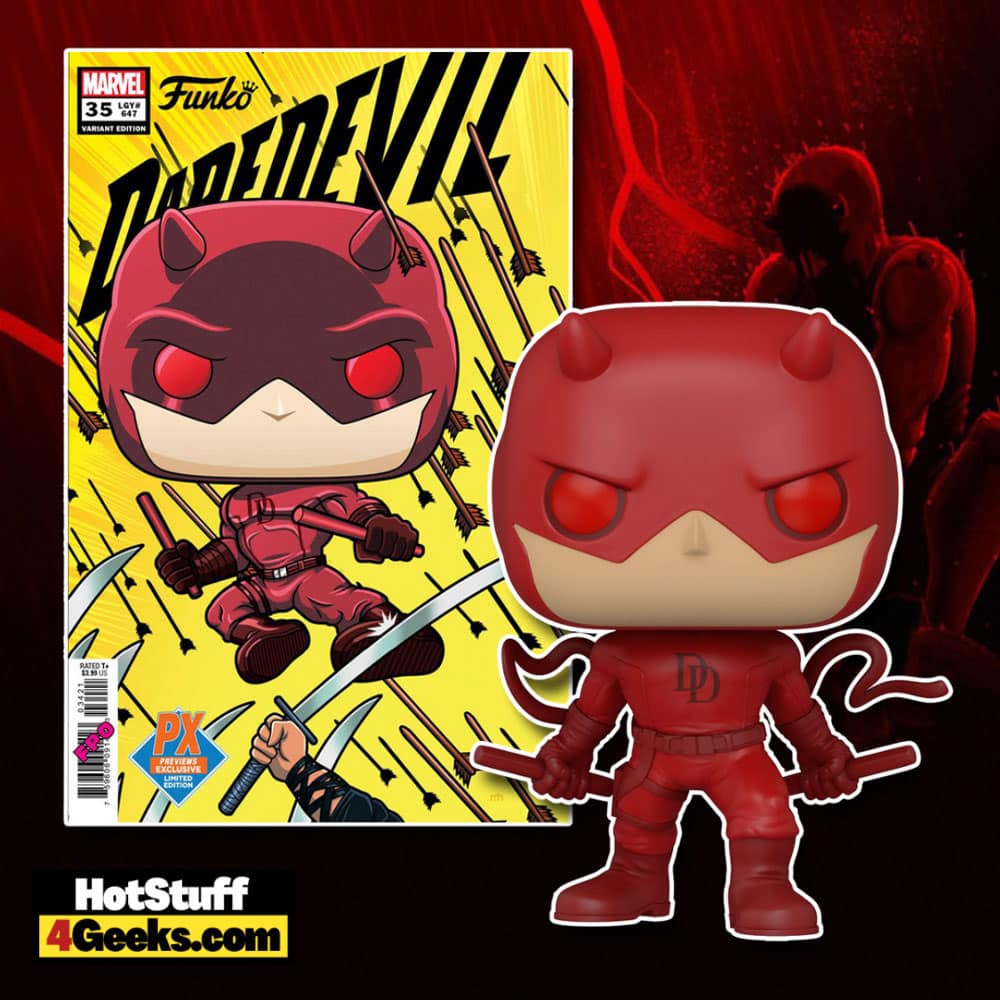 Funko Pop! Marvel - Daredevil Action Pose Funko Pop! Vinyl Figure - PX Previews Exclusive with Daredevil #35 Variant Comic