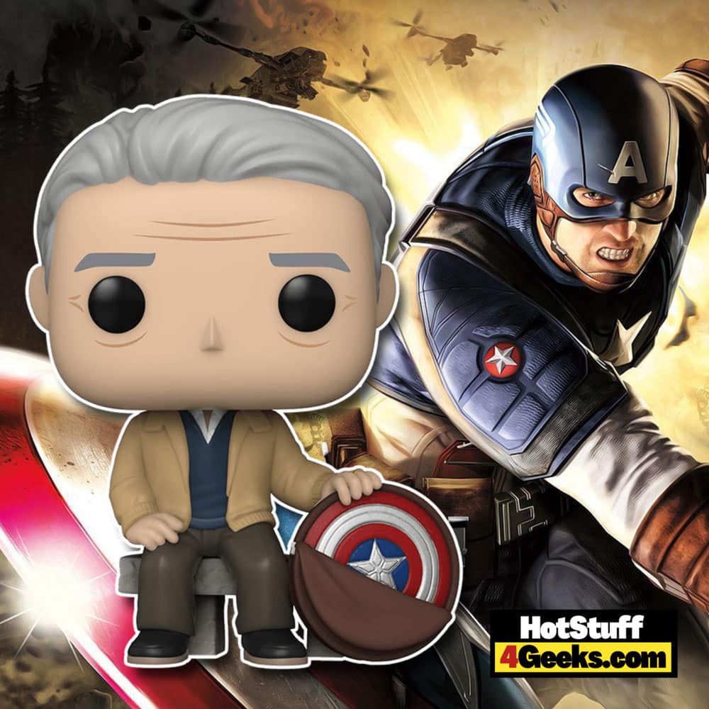 Funko Pop! Marvel: Year of The Shield - Old Man Steve Funko Pop! Vinyl Figure, Amazon Exclusive