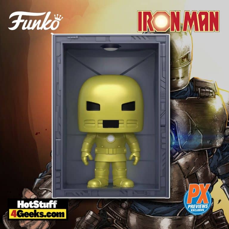 Funko Pop! Deluxe Marvel: Iron Man Hall of Armor Model 1 Golden Armor Funko Pop! Vinyl Figure - PX Previews Exclusive