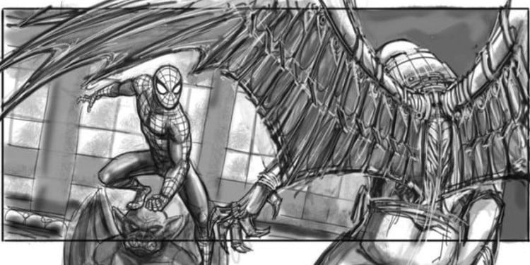 Storyboard by Jeffrey Henderson for Spider-Man 4
