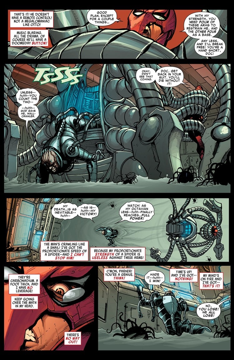 The carbonadium arms shown in The Amazing Spider-Man.