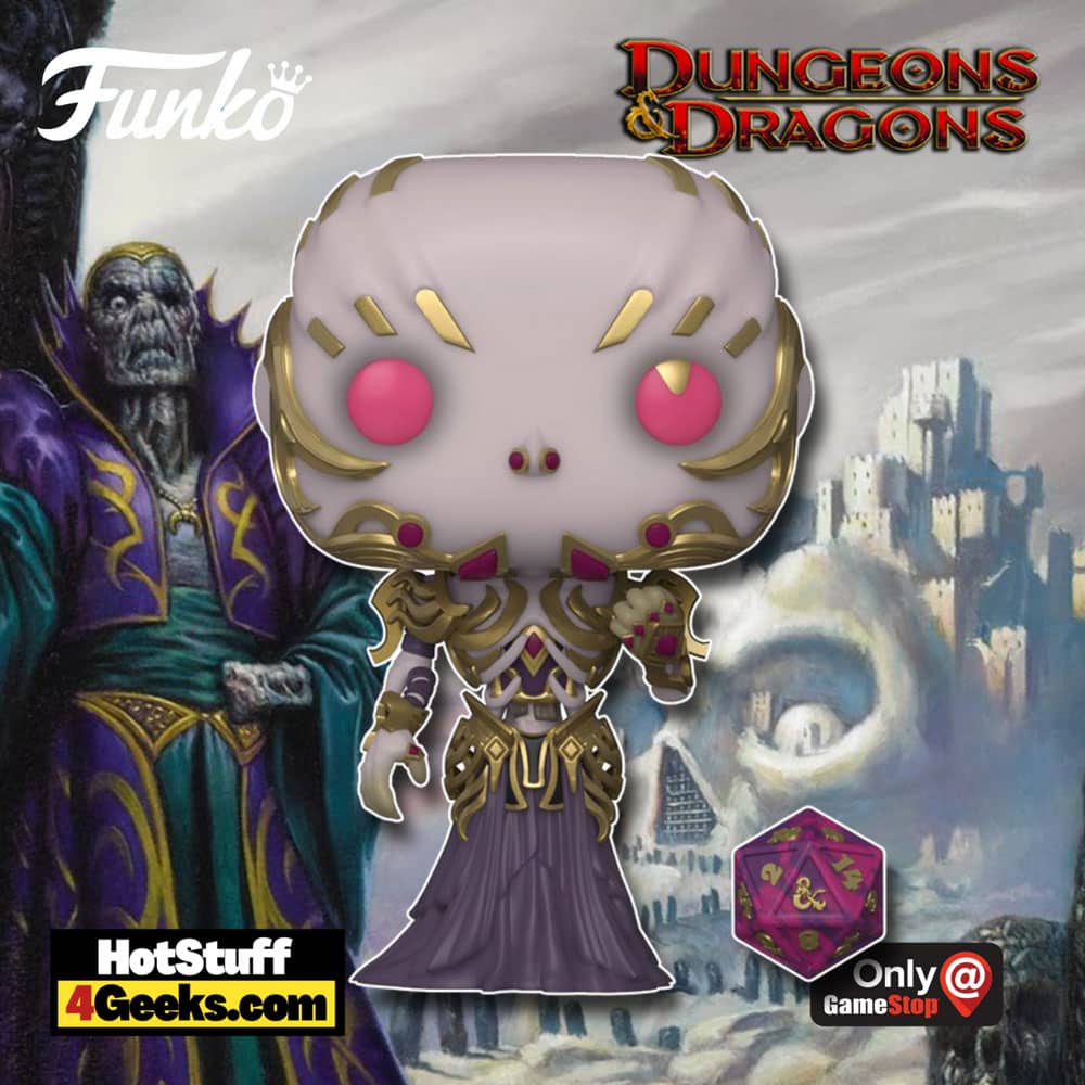 2021 NEW D&D: Vecna (With D20) Metallic Funko Pop! Exclusive