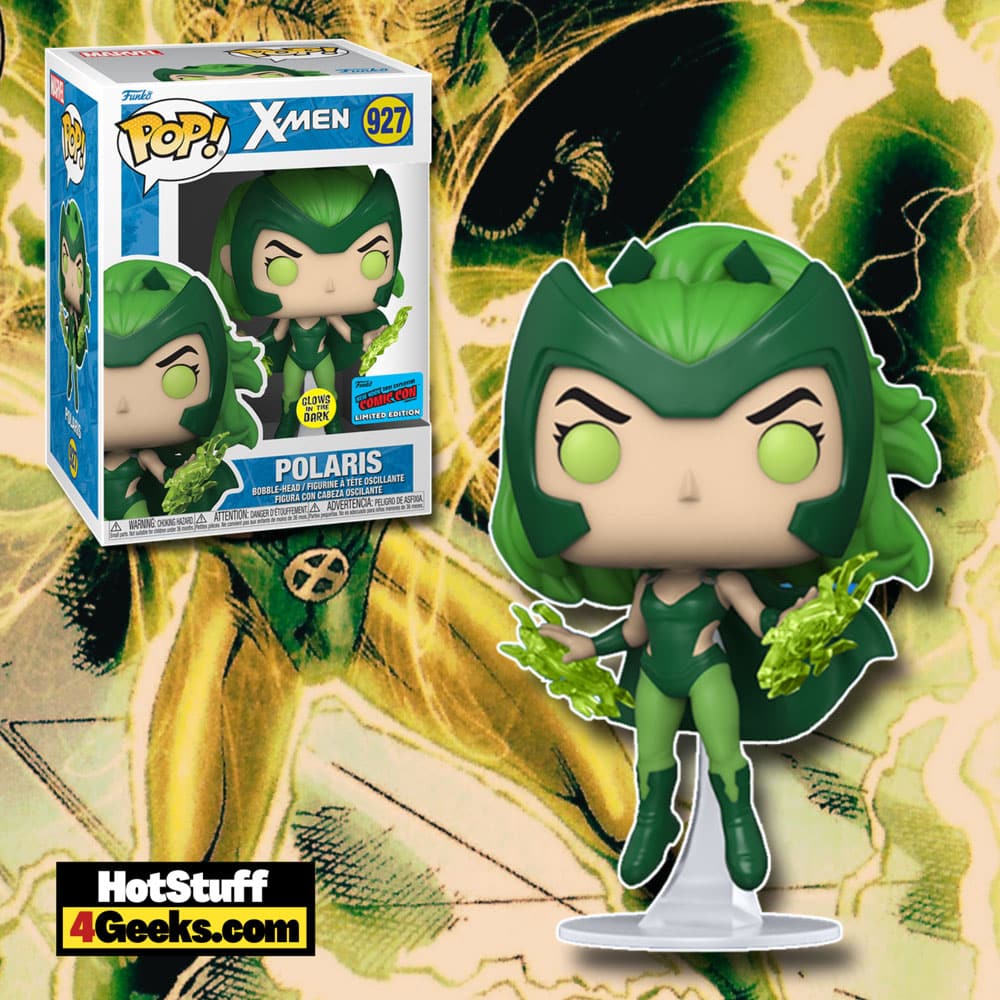 Funko Pop! Marvel: X-Men - Polaris Glow-In-The-Dark (GITD) Funko Pop! Vinyl Figure Funko Virtual Con NYCC 2021 – GameStop Shared Exclusive