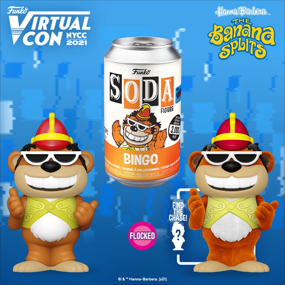 Funko Vinyl Soda! Banana Splits - Bingo Funko Vinyl Soda Figure is a Funko Virtual Con NYCC 2021 – Funko Shop Shared Exclusive