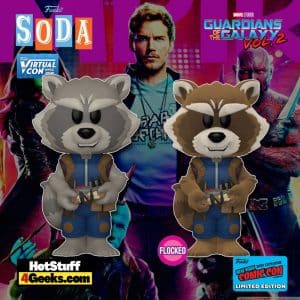 Funko Vinyl Soda! Marvel: Guardians of The Galaxy Vol. 2 - Rocket Funko Vinyl Soda Figure is a Funko Virtual Con NYCC 2021 – Funko Shop Shared Exclusive