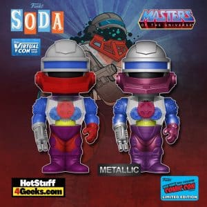Funko Vinyl Soda! Masters of The Universe - Roboto Funko Vinyl Soda Figure is a Funko Virtual Con NYCC 2021 – Toy Tokyo Shared Exclusive