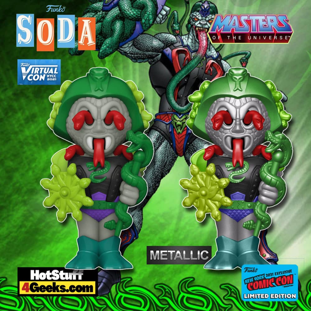 NYCC 2021 - NEW MOTU: Snake Face Funko Soda