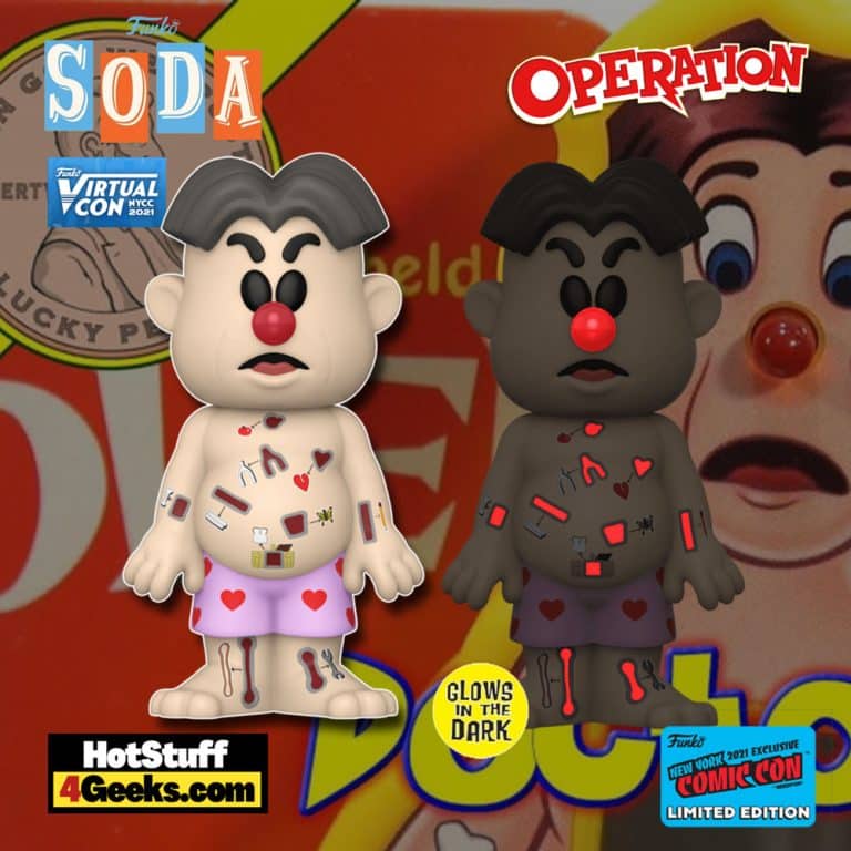 Funko Vinyl Soda! Hasbro Operation - Cavity Sam Funko Vinyl Soda Figure is a Funko Virtual Con NYCC 2021 – Funko Shop Shared Exclusive