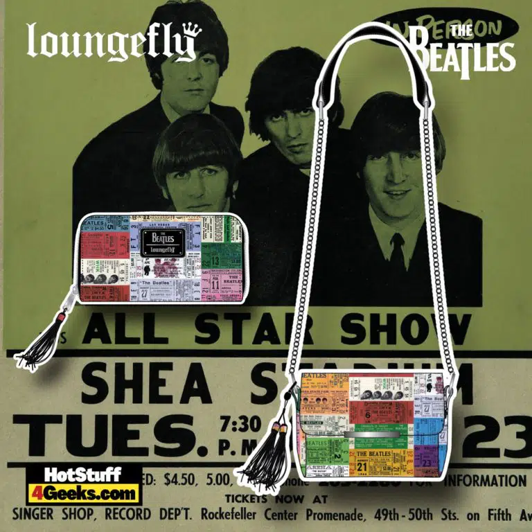 Loungefly The Beatles Ticket Stubs Crossbody Bag, and Wallet -  November 2021 Pre-Orders