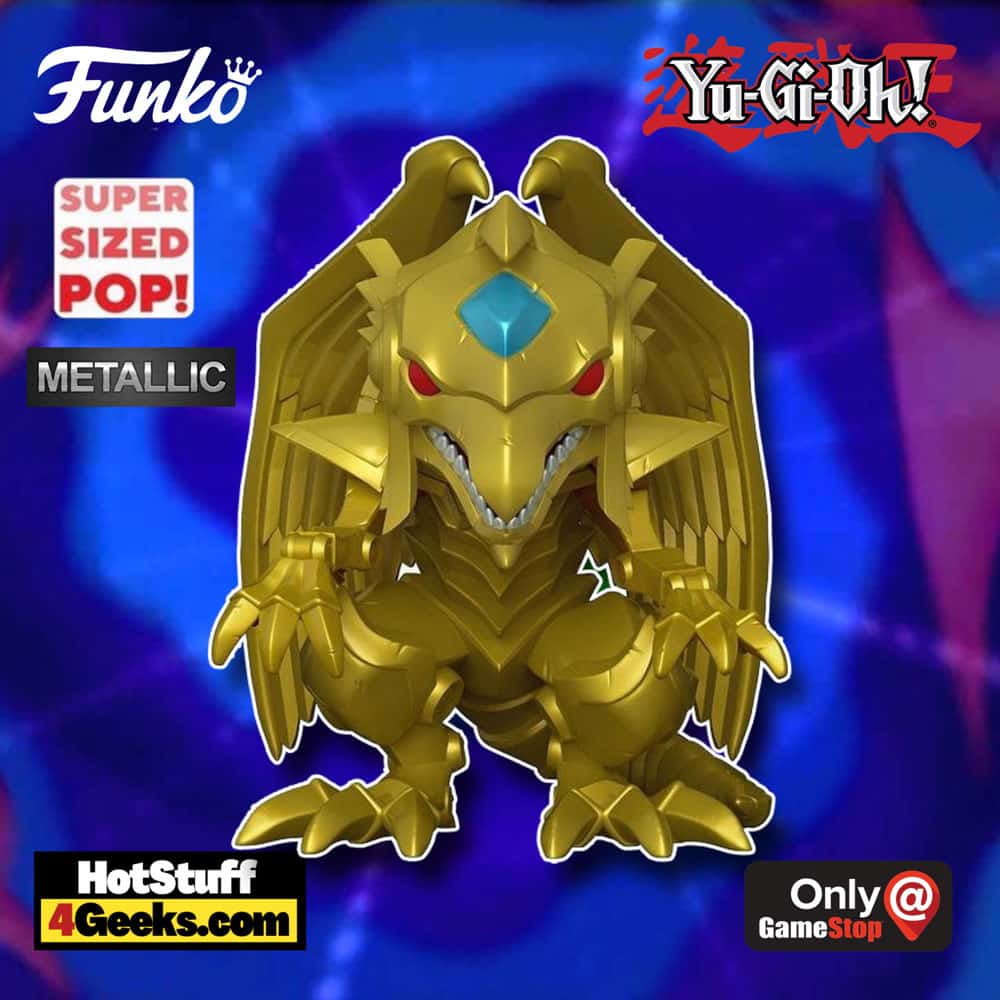 Funko Pop! Animation: Yu-Gi-Oh! Winged Dragon of Ra Metallic 6-inch Super Sized Funko Pop! Vinyl Figure - GameStop Exclusive