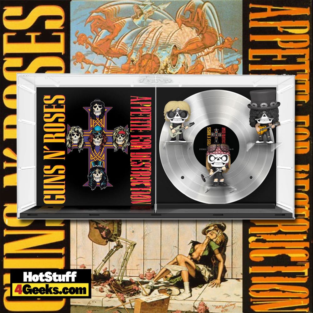 Funko Pop! Deluxe Albums: Guns N' Roses - Appetite for Destruction Funko Pop! Vinyl Figures – Walmart Exclusive