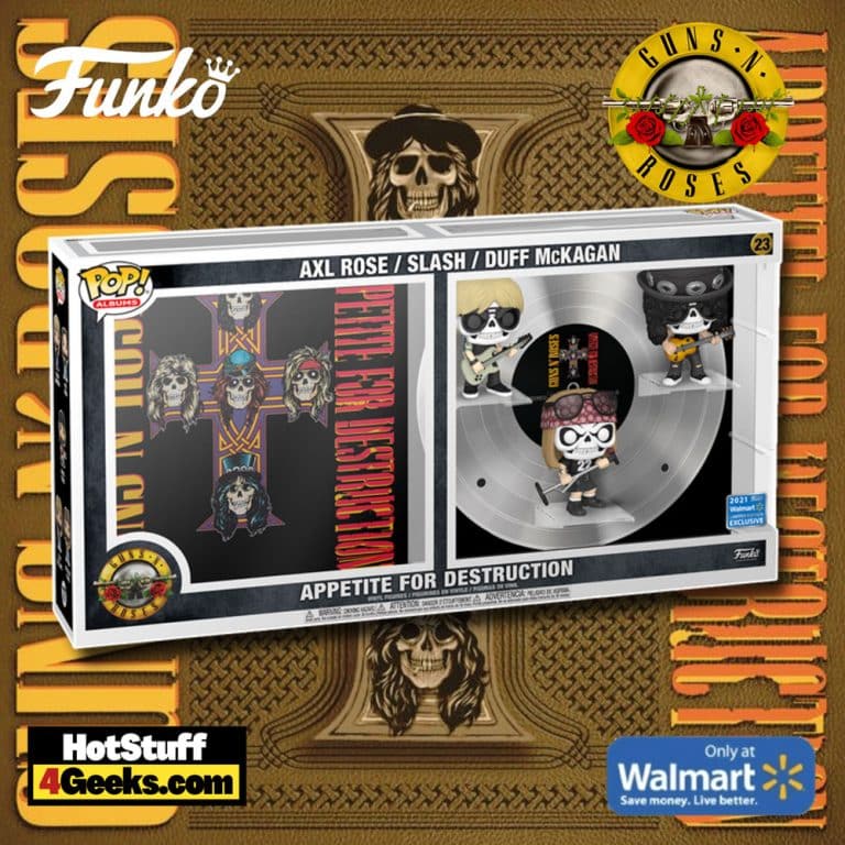 Funko Pop! Deluxe Albums: Guns N' Roses - Appetite for Destruction Funko Pop! Vinyl Figures – Walmart Exclusive