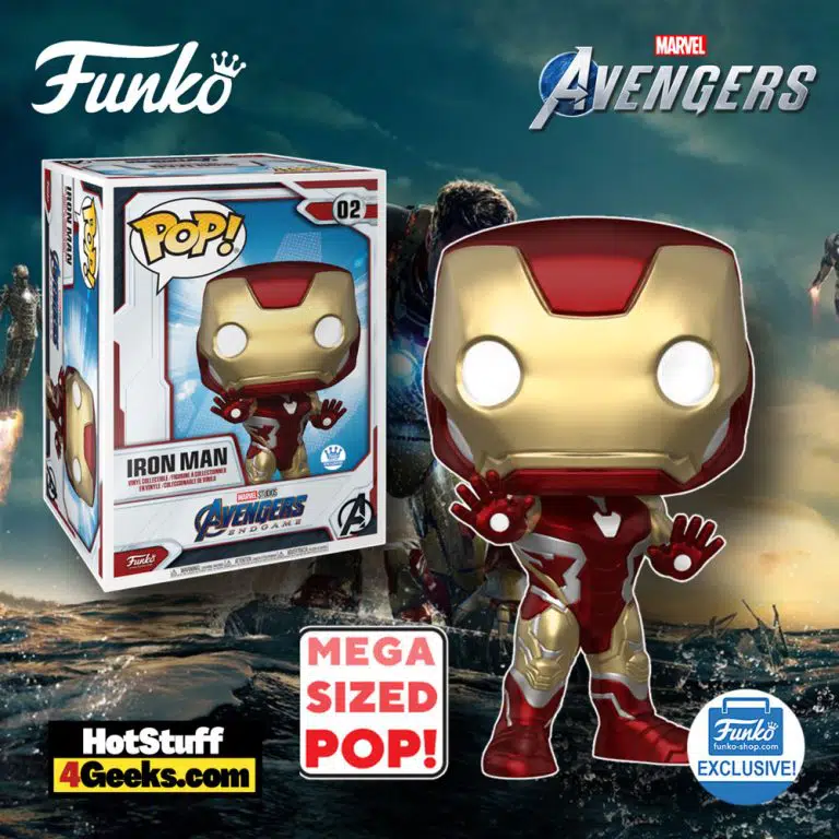 Funko Pop! Marvel: Avengers Endgame - Iron Man 18-inch Mega-Sized Funko Pop! Vinyl Figure - Funko Shop Exclusive