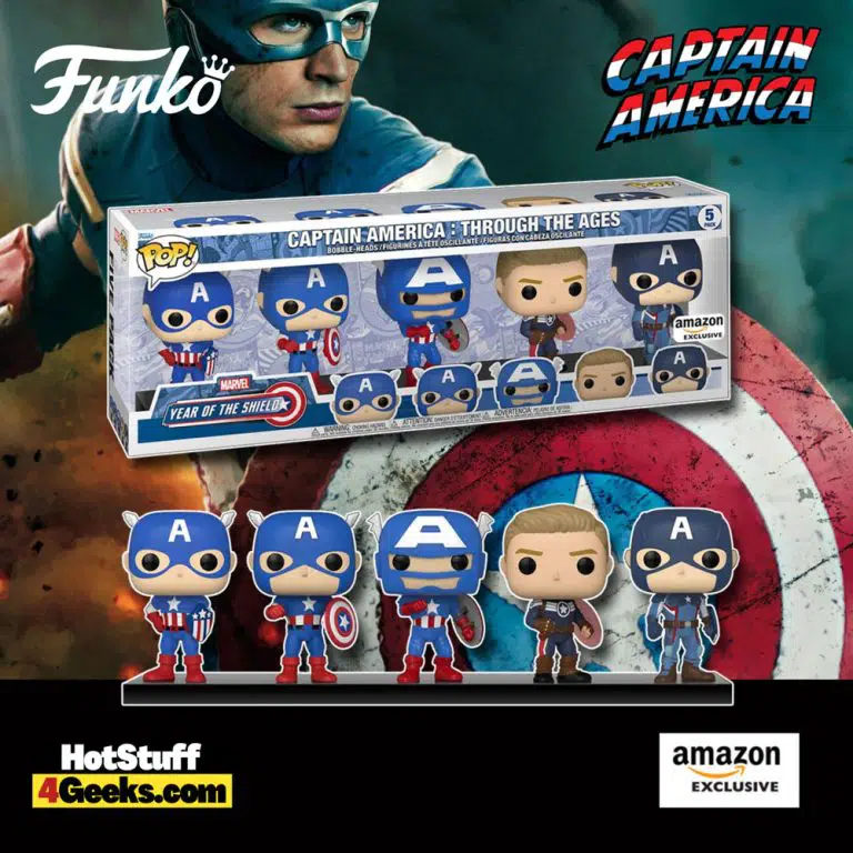 Funko Pop! Marvel: Year of The Shield - Captain America Through The Ages 5-Pack Funko Pop! Vinyl Figures -  Amazon Exclusiv