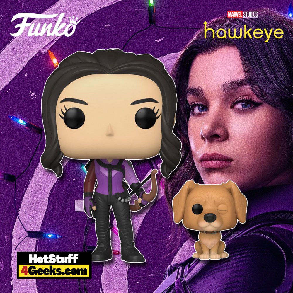 2021 NEW Kate Bishop with Lucky the Pizza Dog Funko Pop!