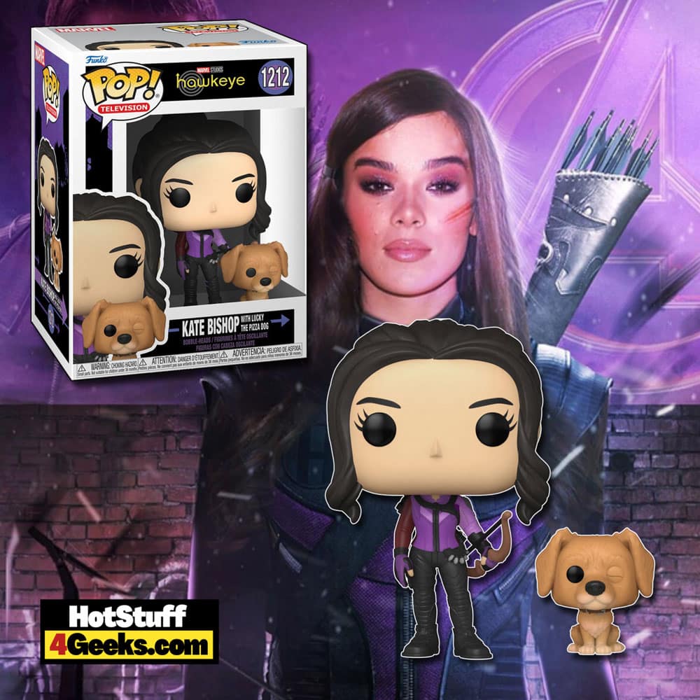 Funko Pop! Television: Hawkeye - Kate Bishop with Lucky the Pizza Dog Funko Pop! Buddy Vinyl Figure