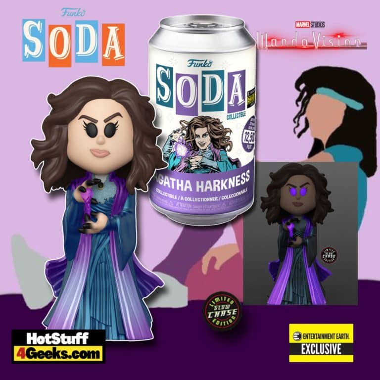 Funko Soda: WandaVision - Agatha Harkness Funko Soda Vinyl Soda Figure - Entertainment Earth Exclusive