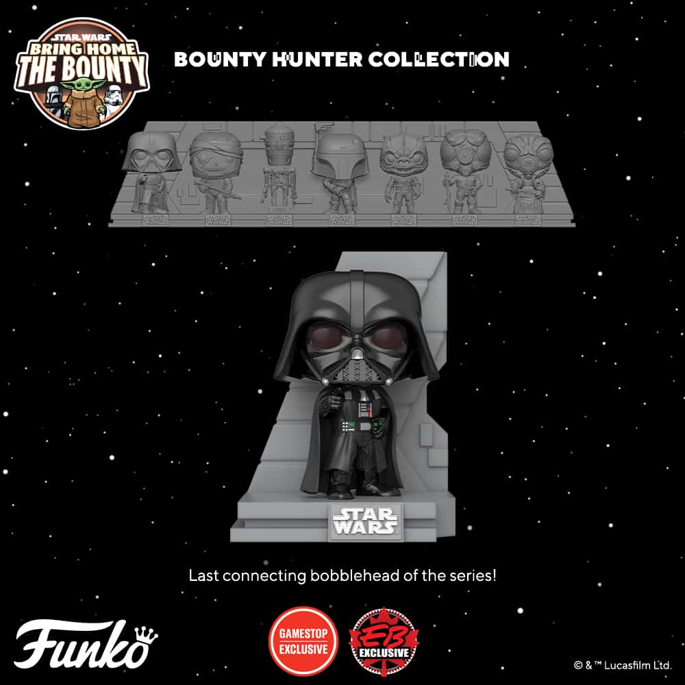 Funko Pop! Deluxe Star Wars: Bounty Hunters Collection – The Empire Strikes Back – Darth Vader Funko Pop! Vinyl Figure 7 of 7 – GameStop Exclusive