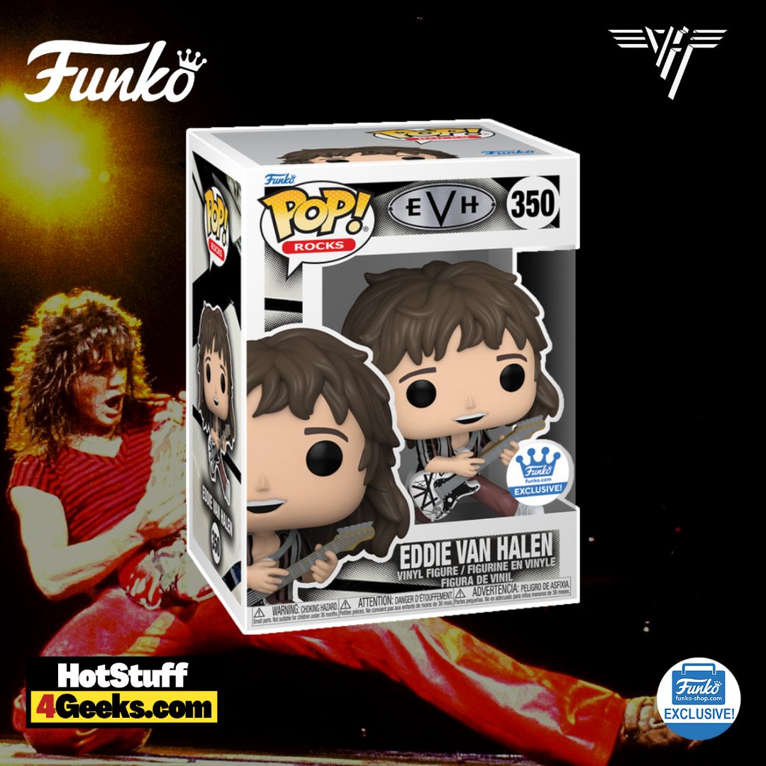 Funko Pop! Rocks: Eddie Van Halen with Guitar Funko Pop! Vinyl Figure - Funko Shop Exclusive (2023 Edition)