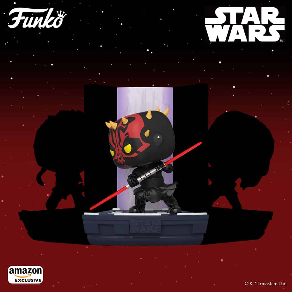 Funko Pop! Deluxe: Star Wars Duel of The Fates - Darth Maul Funko Pop! Vinyl Figure Amazon Exclusive, Figure 1 of 3